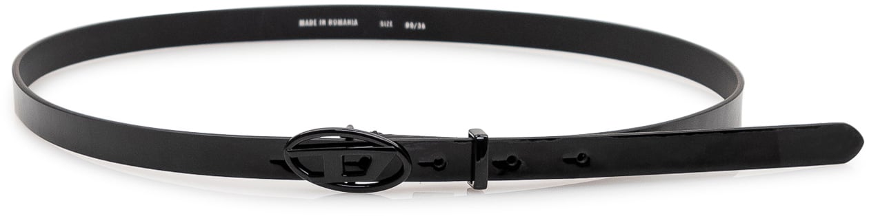 Diesel Cintura B-PLAY 15 con logo Zwart