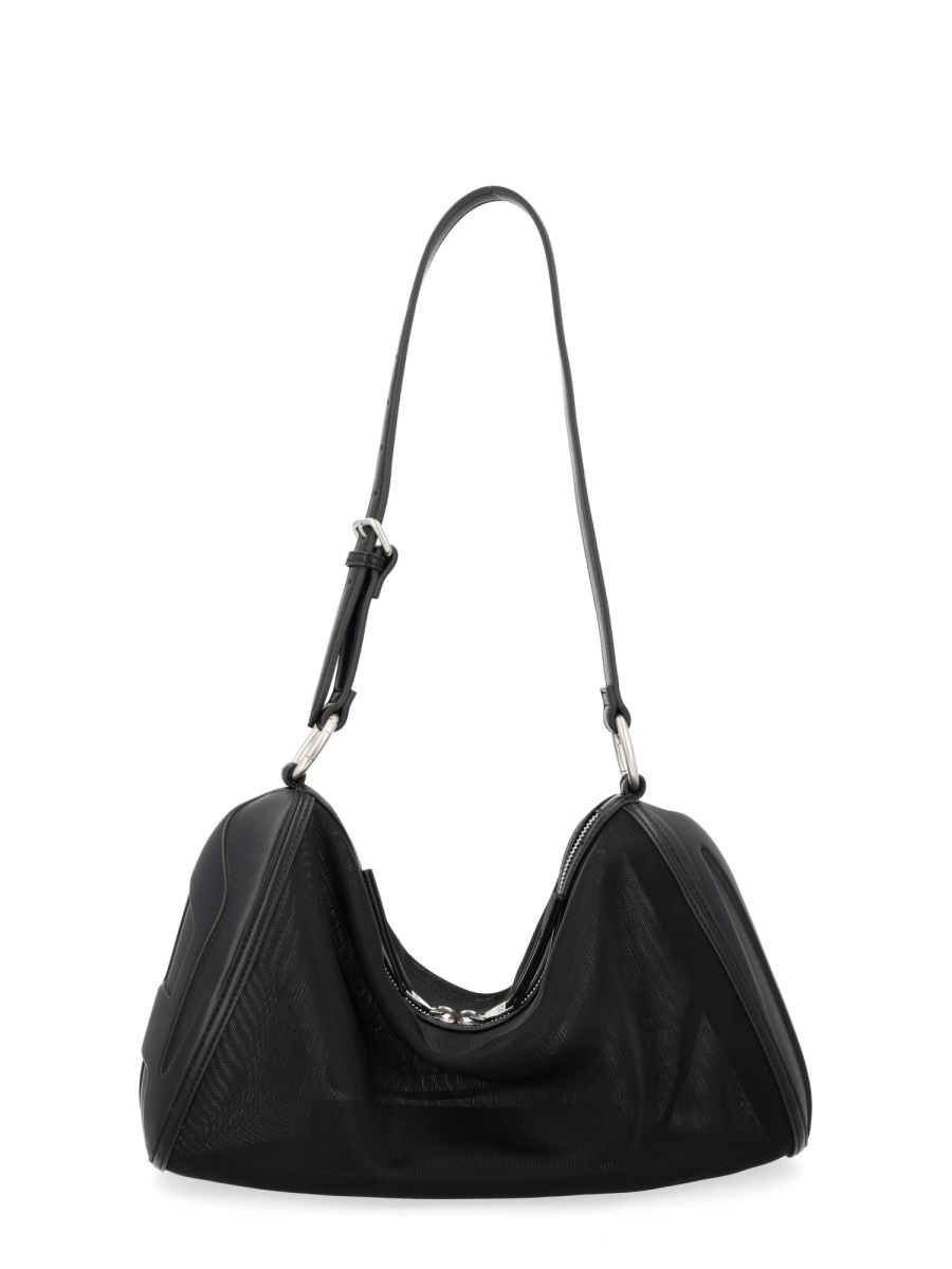 Diesel Load-D Polyamide Triangular Shoulder Bag Zwart
