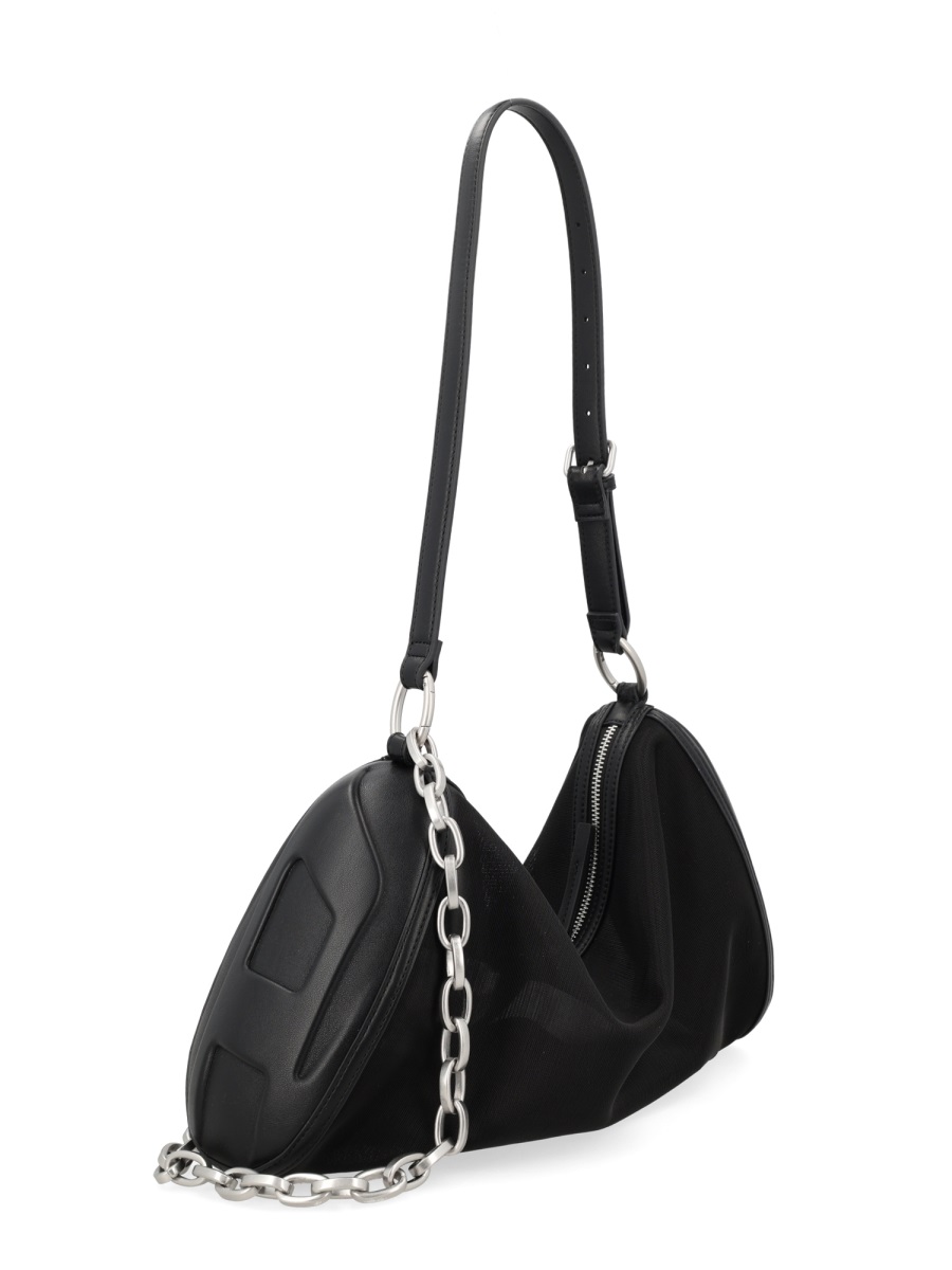 Diesel Load-D Polyamide Triangular Shoulder Bag Zwart