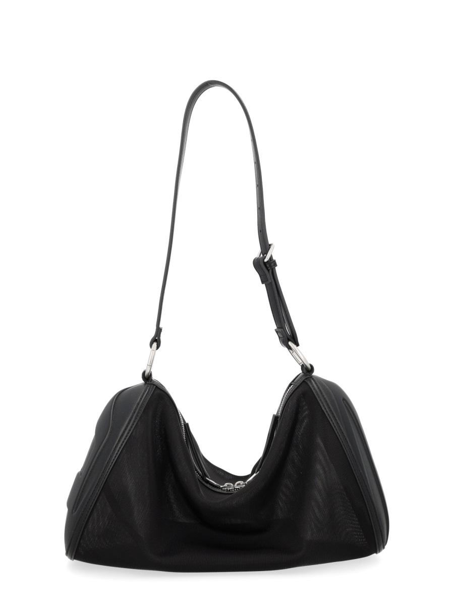 Diesel Load-D Polyamide Triangular Shoulder Bag Zwart