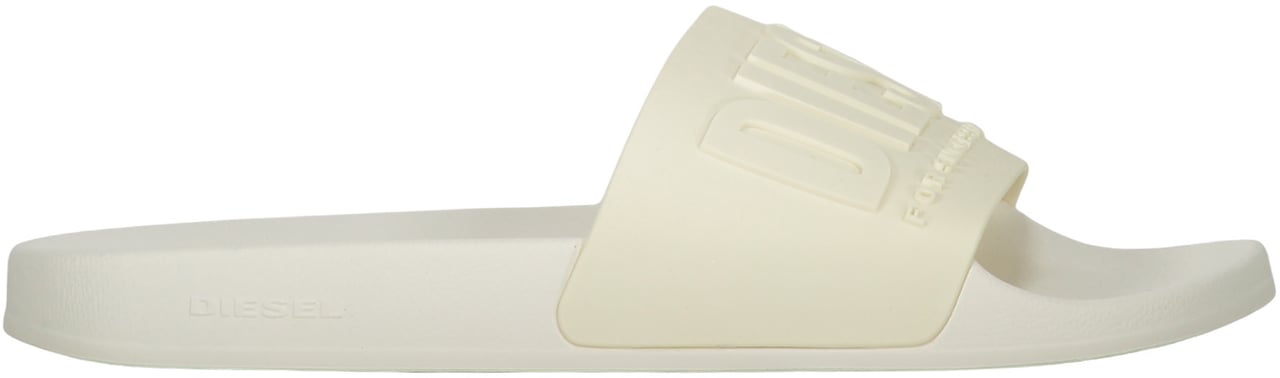 Diesel Soft summer elegant and comfortable slide sandals Wit