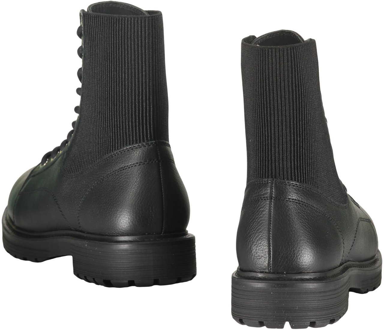 Diesel High boot man black leather elegant Zwart