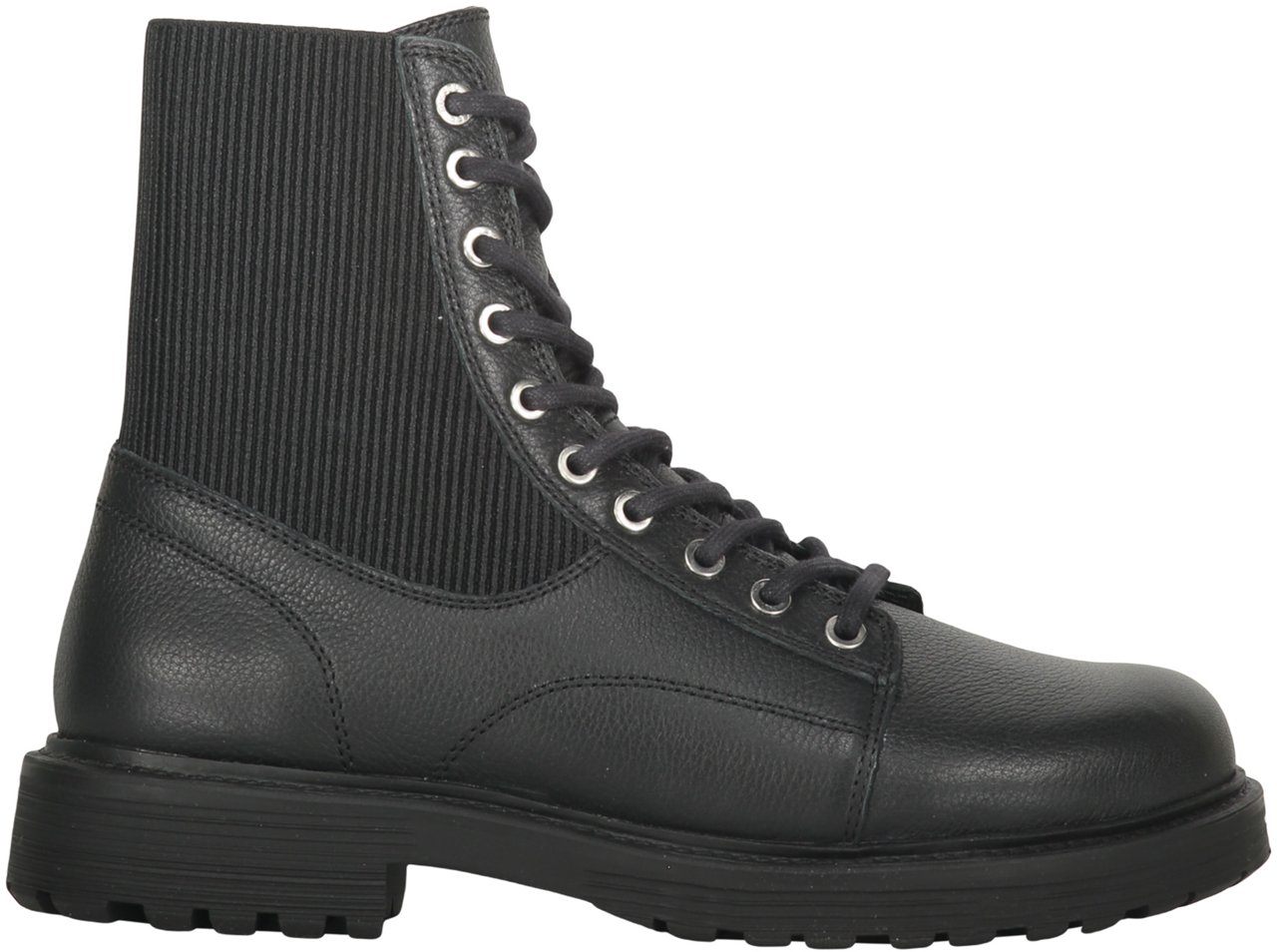 Diesel High boot man black leather elegant Zwart