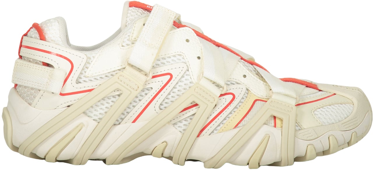 Diesel Beige low top sneakers Wit