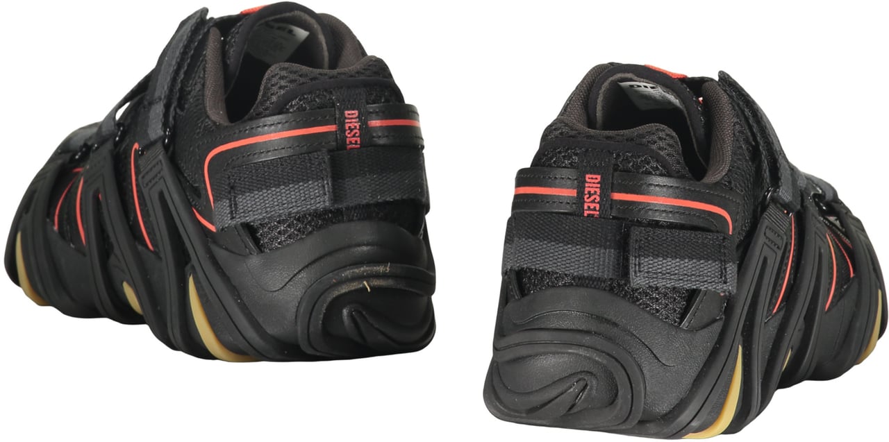 Diesel Black low top sneakers Zwart