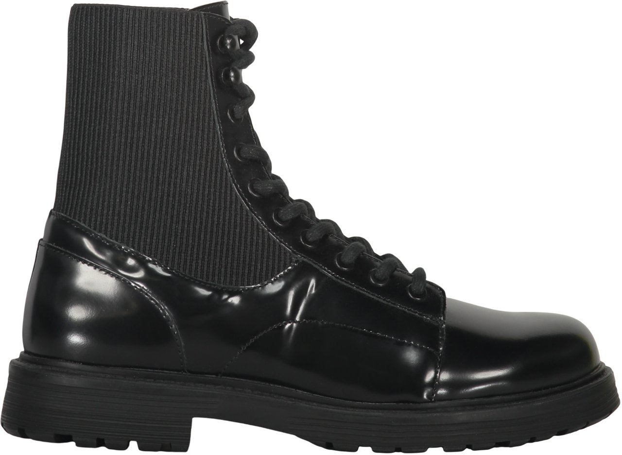 Diesel Robust and modern black boots for every occasion Zwart