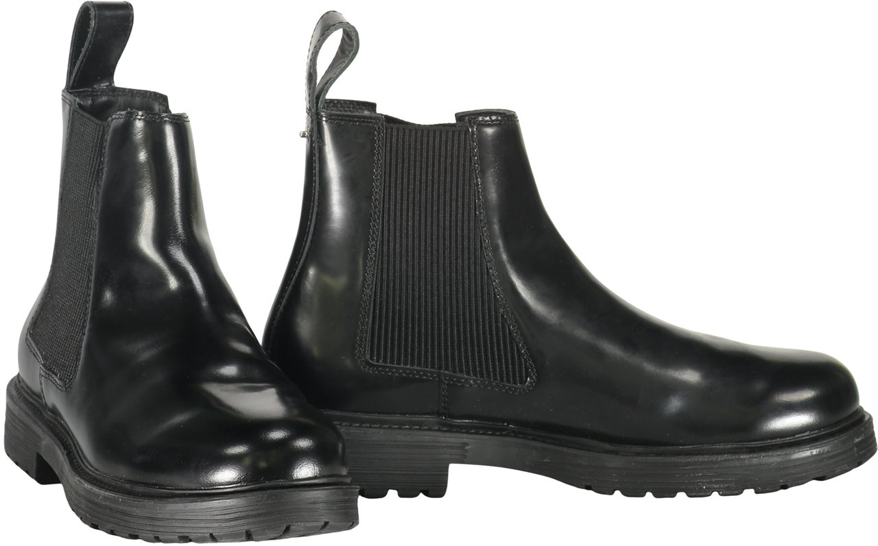 Diesel Chelsea boots in leather Zwart