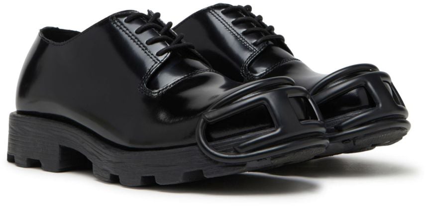 Diesel Flat Shoes Black Zwart