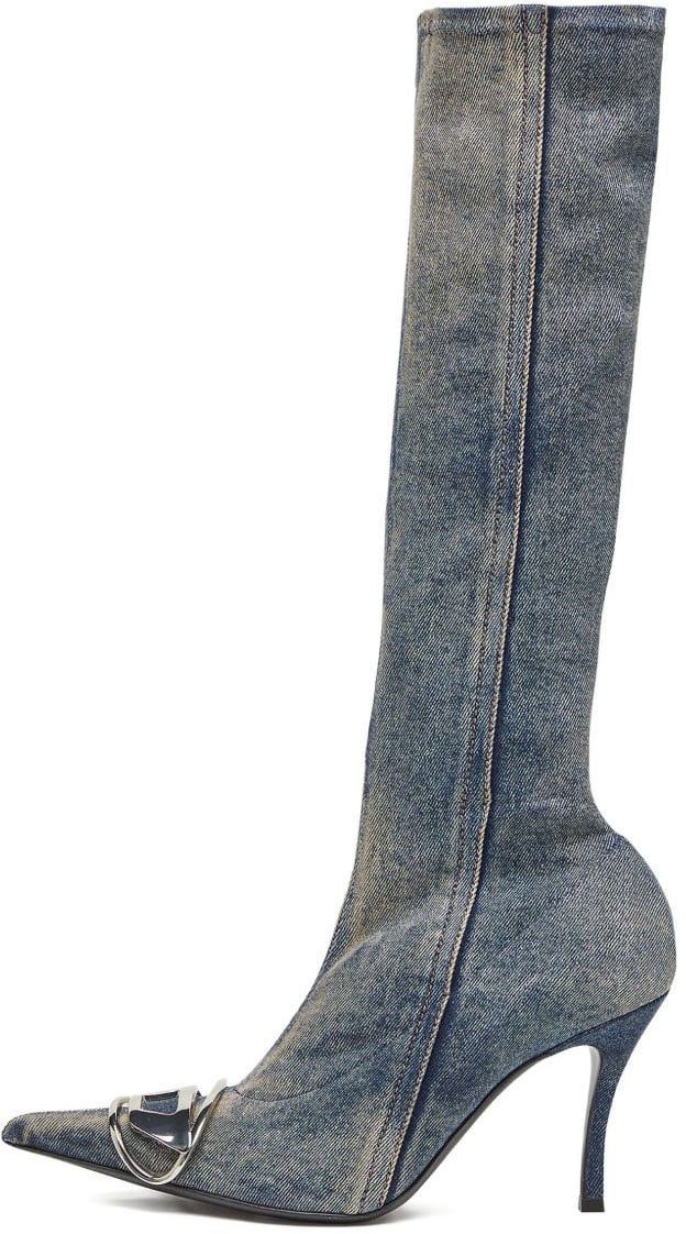 Diesel Boots Denim Blauw