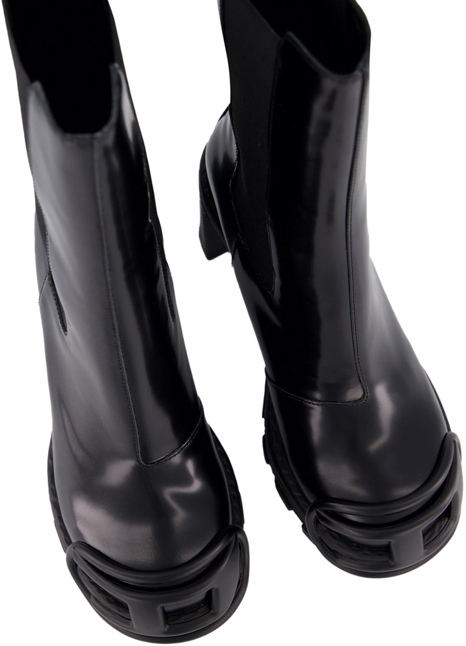 Diesel Dames Hammer Chelsea Boot Zwart Zwart
