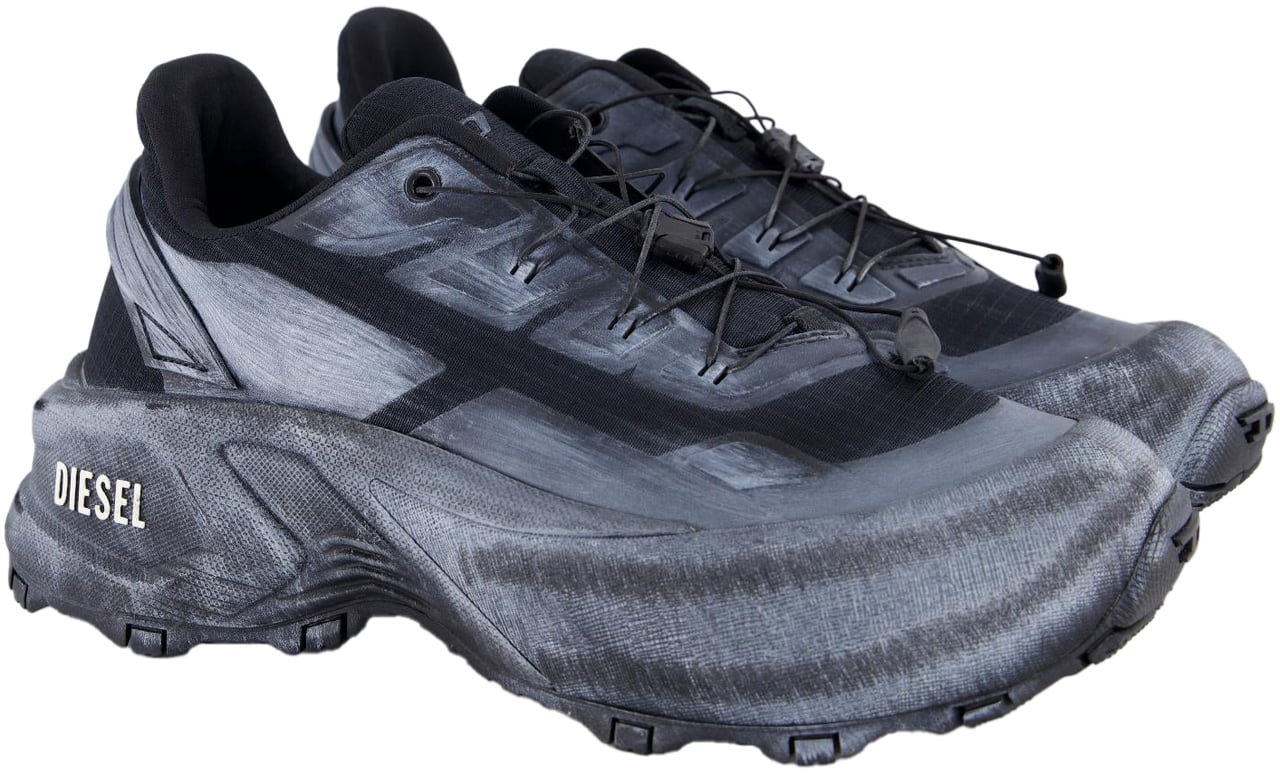Diesel Heren D-Cage D-Cage Runner Sneakers Zwart