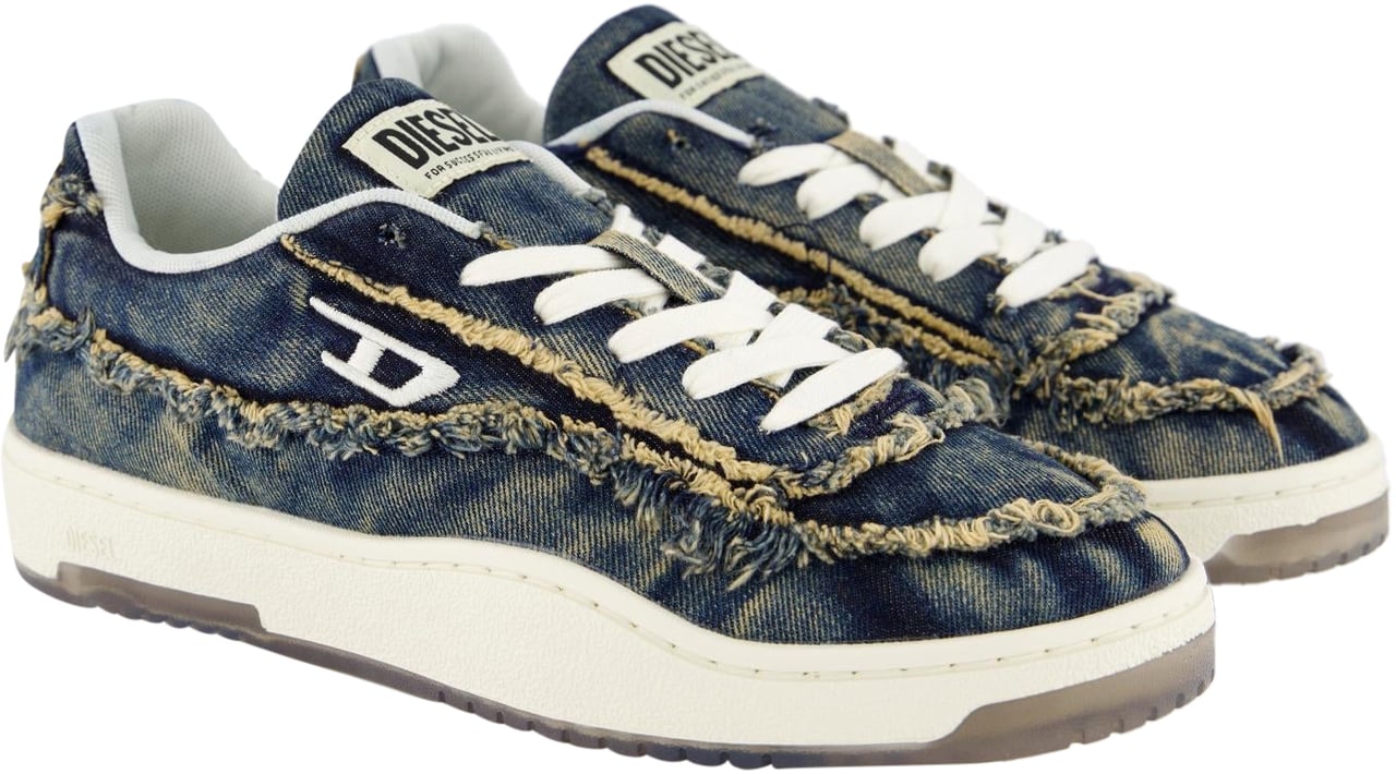 Diesel Heren Tracker-D Sneaker Blauw Blauw