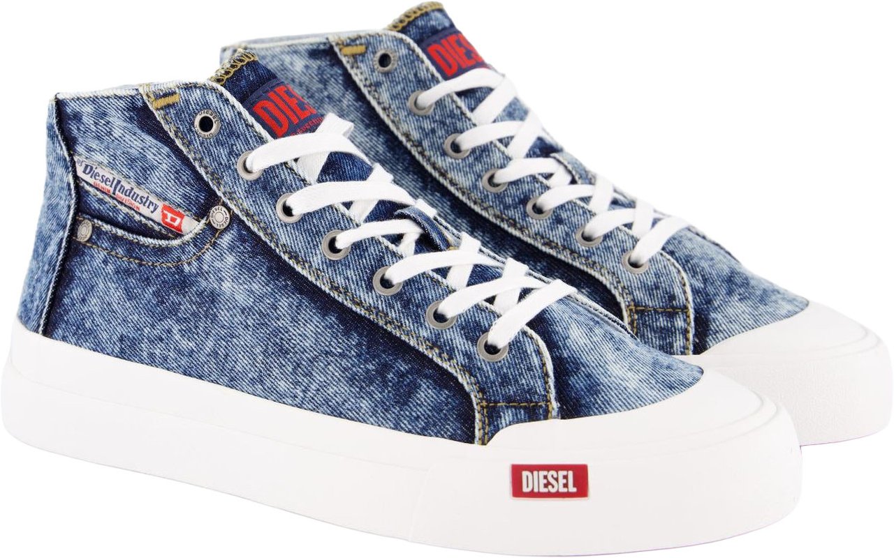 Diesel Dames S-Athos NMD Mid Sneaker Blauw Blauw