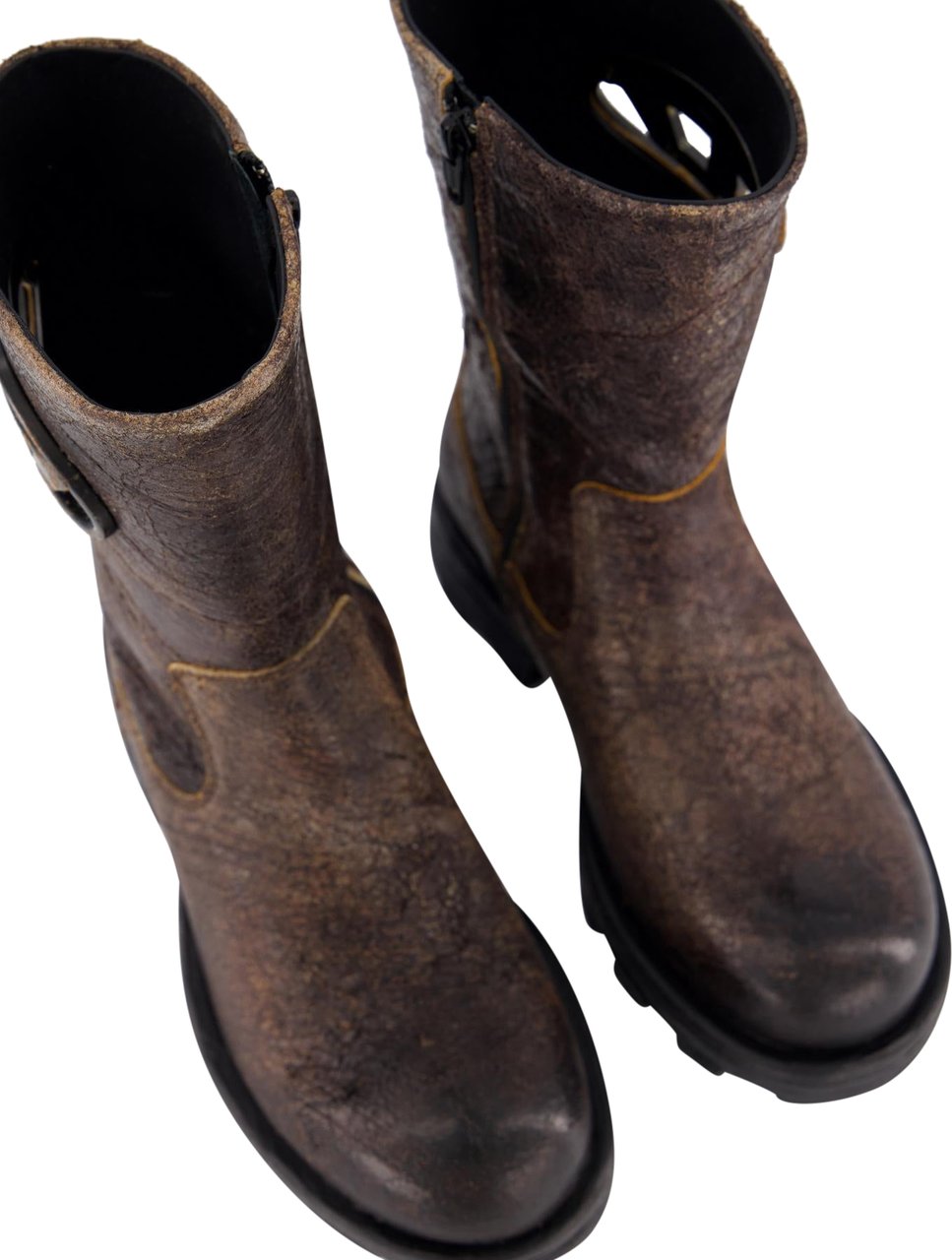 Diesel Dames Hammer Biker Boot Bruin Bruin