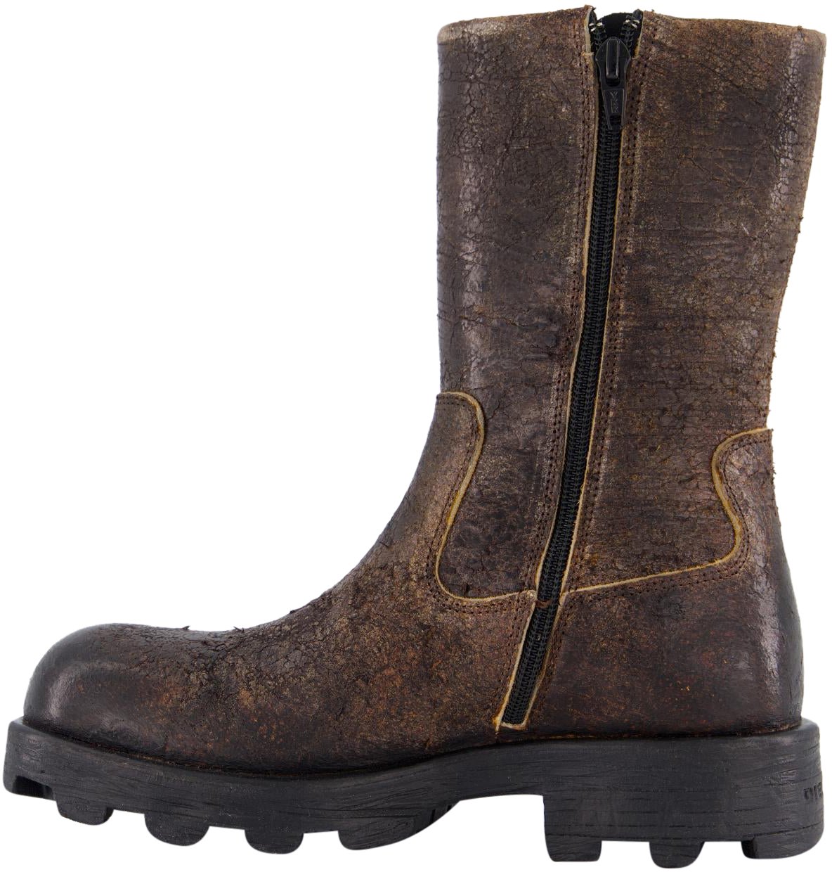 Diesel Dames Hammer Biker Boot Bruin Bruin