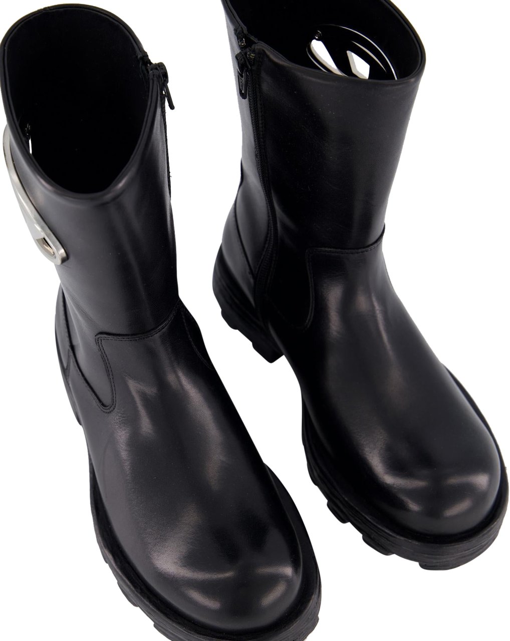Diesel Dames Hammer Biker Boot Zwart Zwart