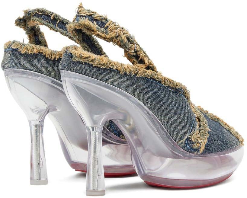 Diesel With Heel Denim Blauw