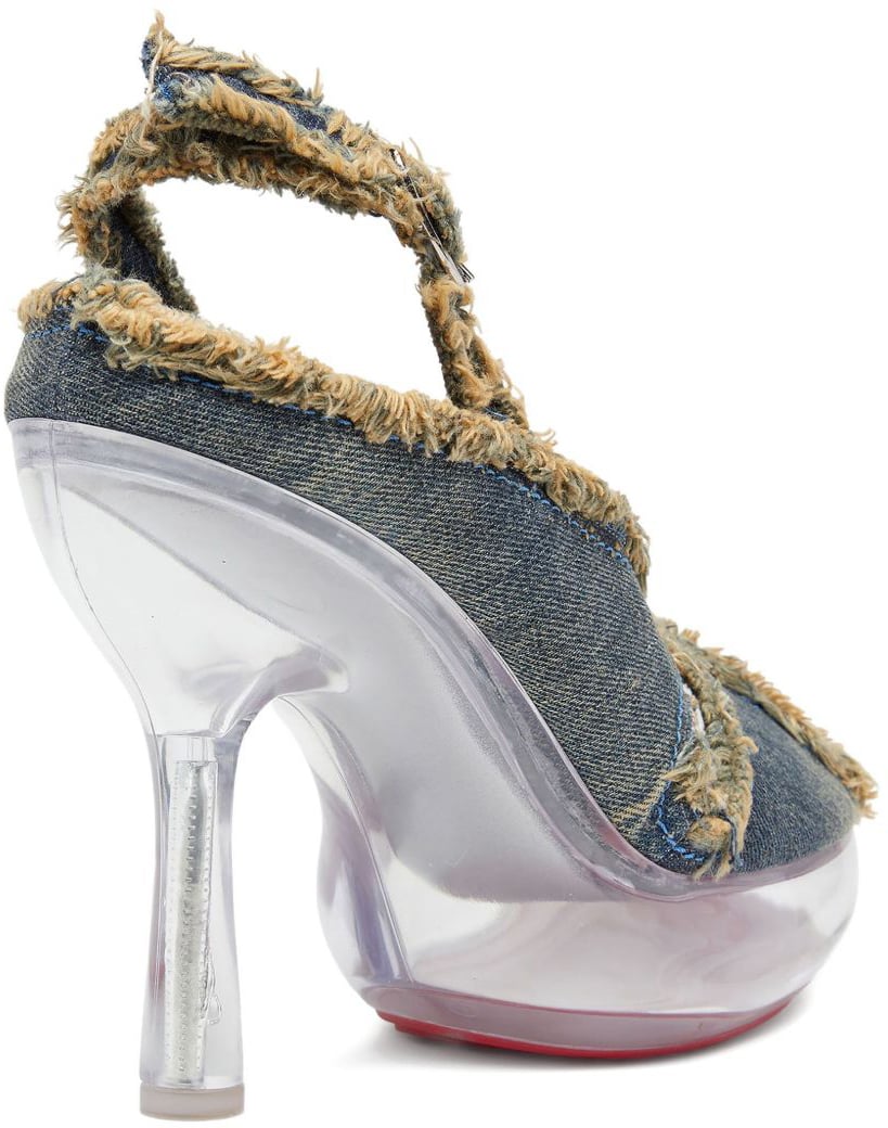 Diesel With Heel Denim Blauw