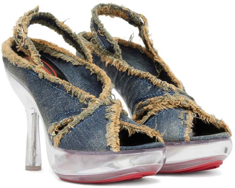 Diesel With Heel Denim Blauw