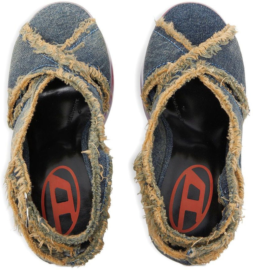 Diesel With Heel Denim Blauw