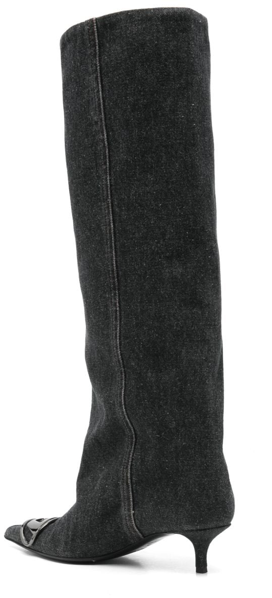 Diesel Boots Black Donkergrijs