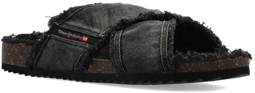 Diesel Sandals Black Donkergrijs