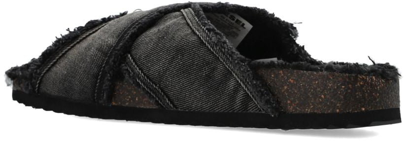 Diesel Sandals Black Donkergrijs
