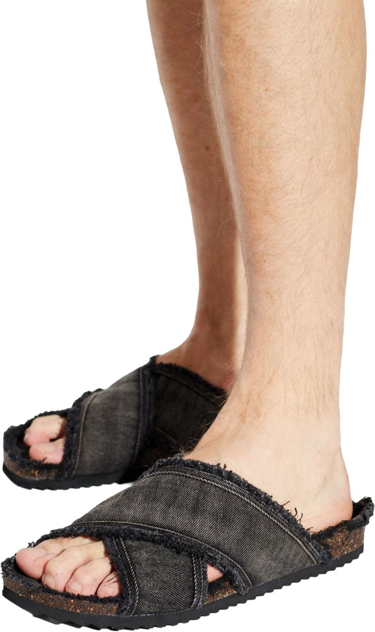 Diesel Sandals Black Donkergrijs