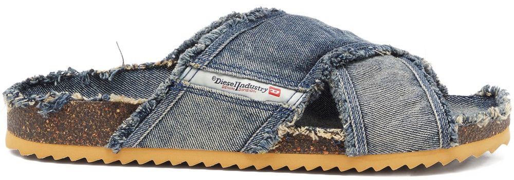 Diesel Sandals Denim Blauw