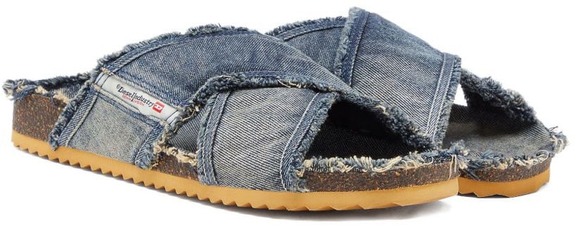 Diesel Sandals Denim Blauw
