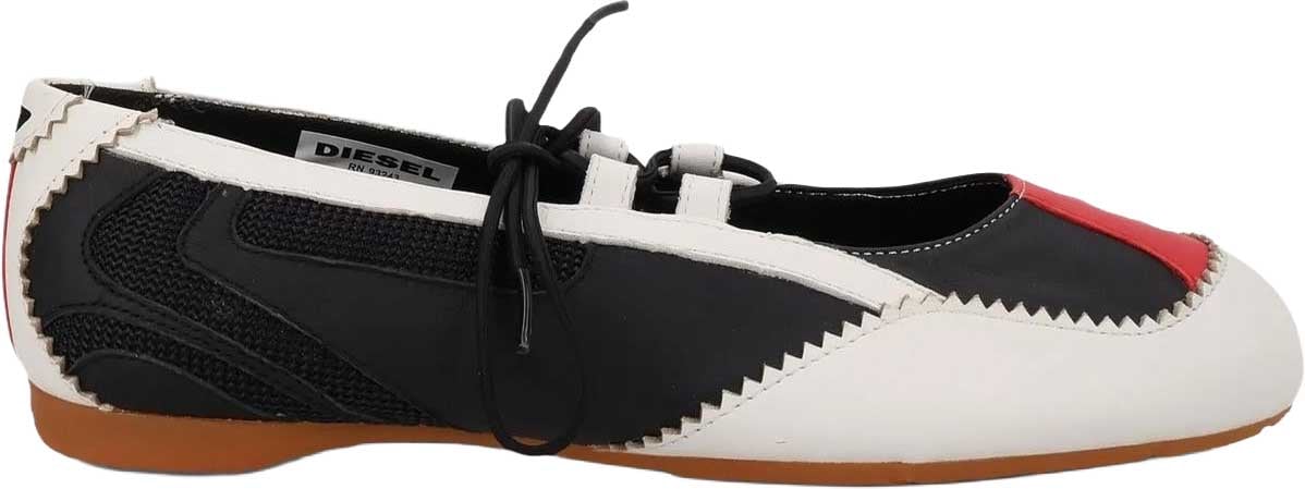 Diesel Dames D-Mile Ballerina Zwart loafers Zwart