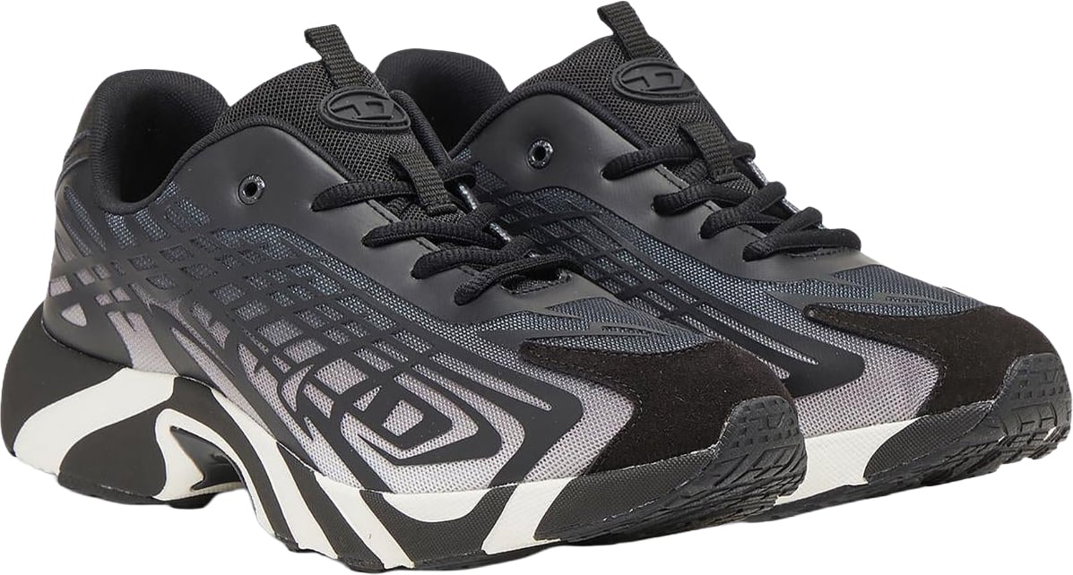Diesel Dames D-Mile Sneaker Zwart/Wit Zwart