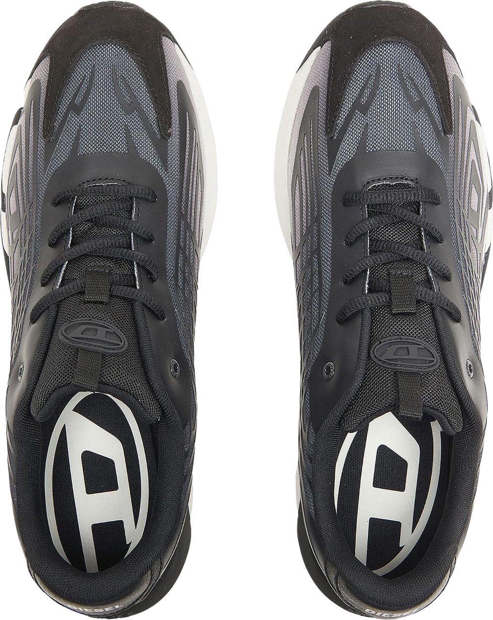 Diesel Dames D-Mile Sneaker Zwart/Wit Zwart