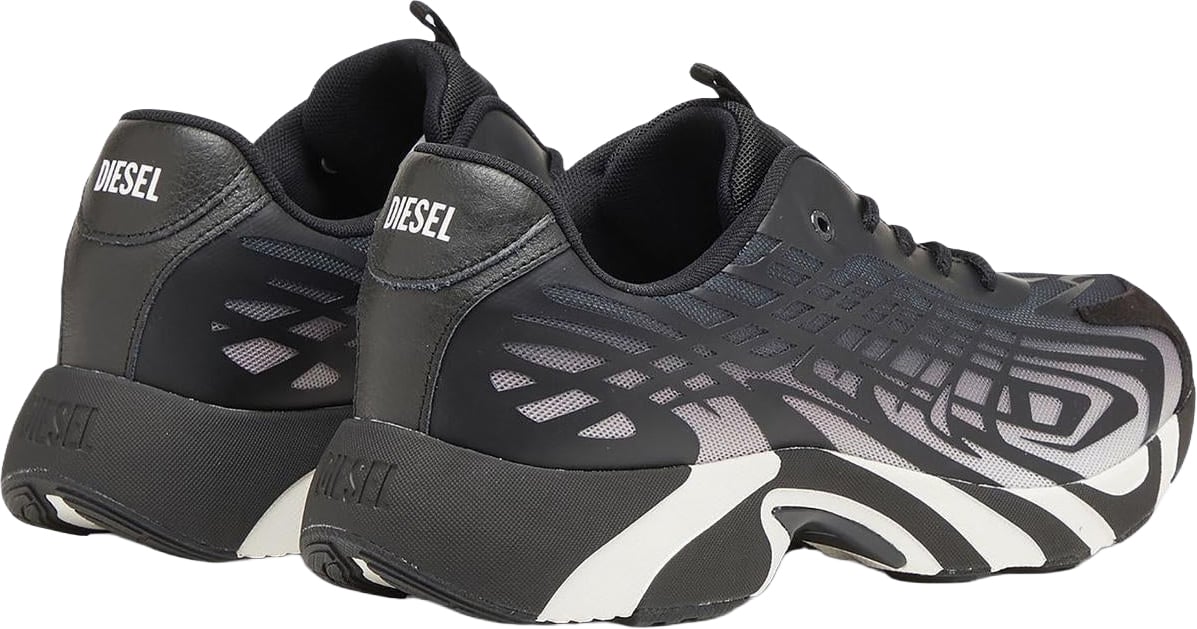 Diesel Dames D-Mile Sneaker Zwart/Wit Zwart