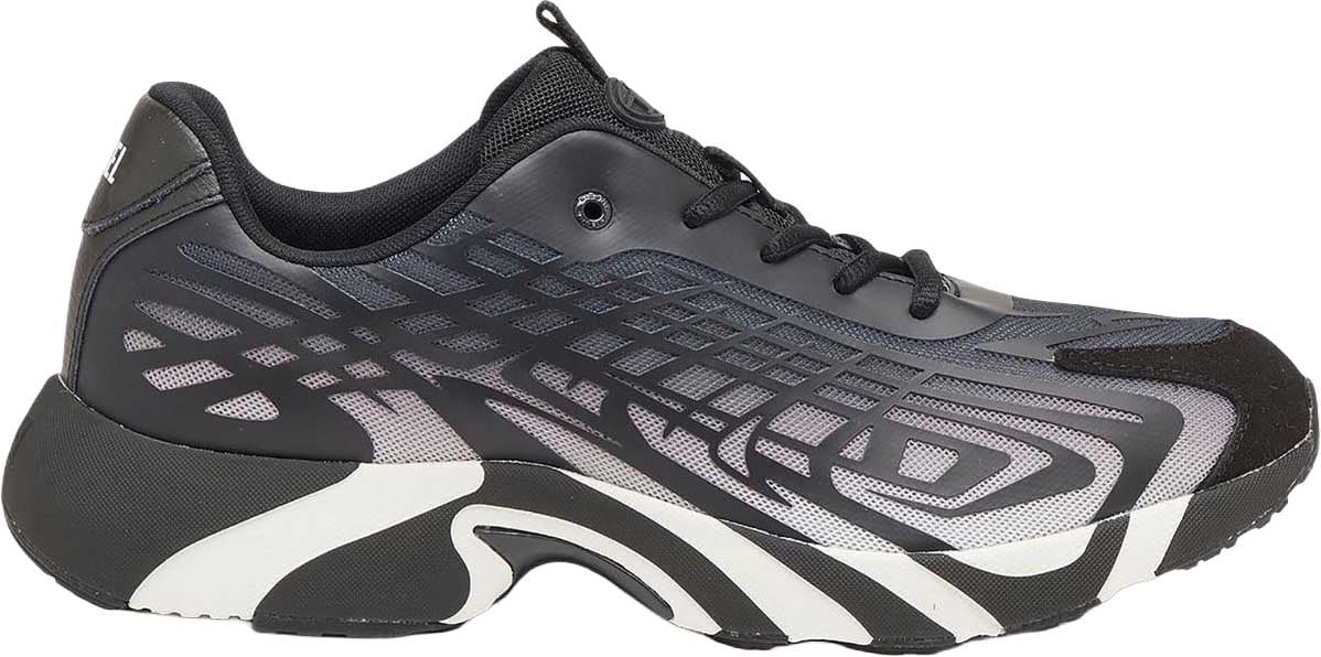 Diesel Dames D-Mile Sneaker Zwart/Wit Zwart