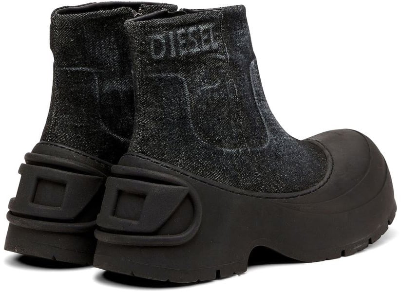Diesel Boots Black Donkergrijs