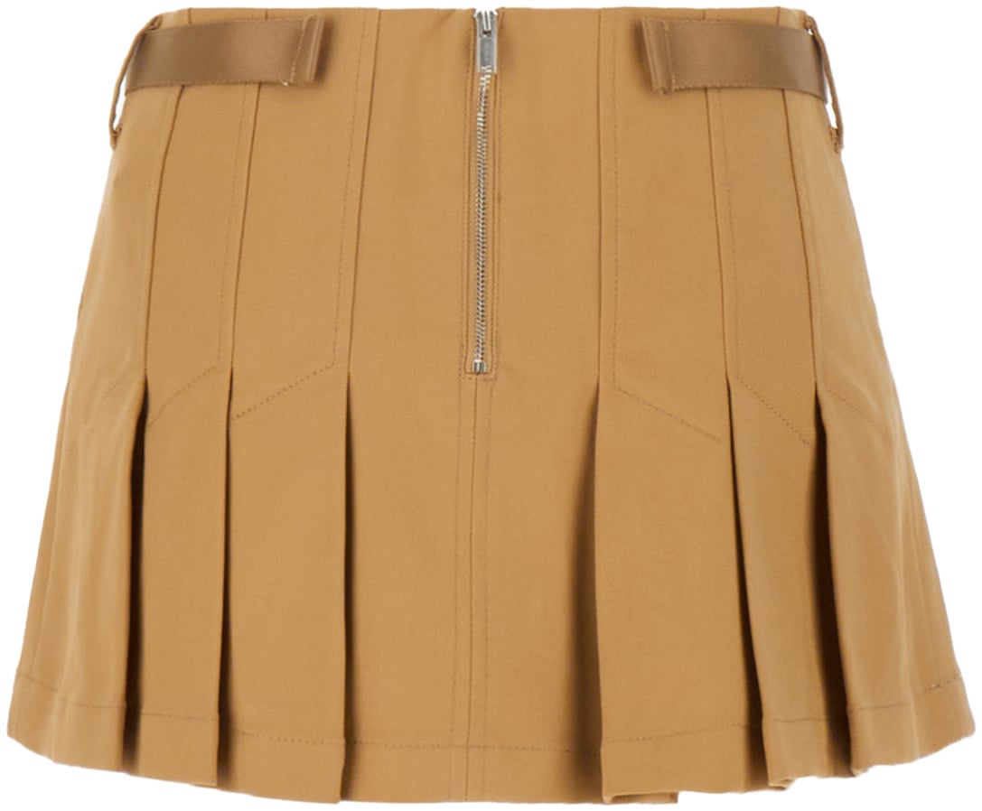 Dion Lee Dion Lee Beige stretch cotton mini skirt Beige