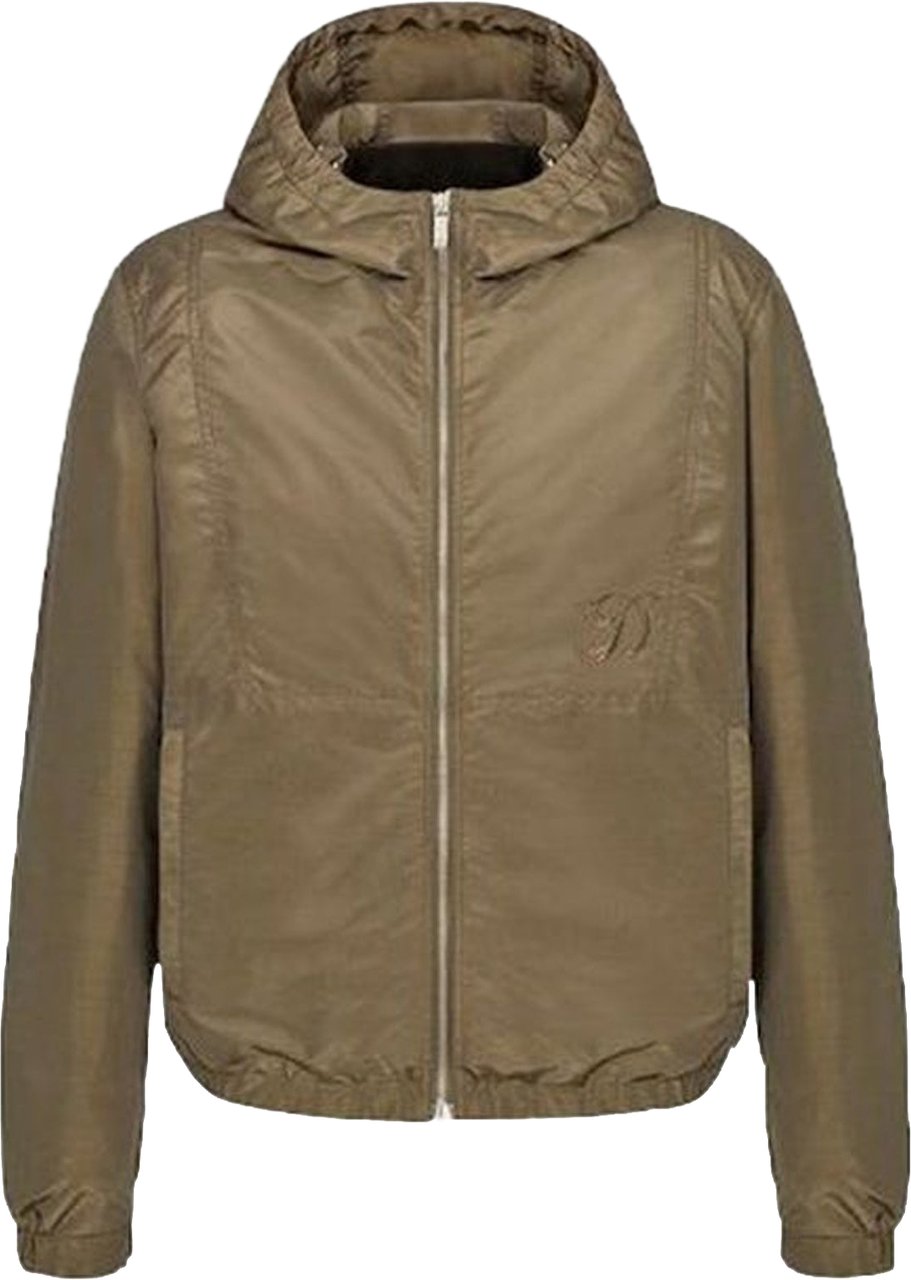 Dior x Kenny Scharf Embroidered Logo Hooded Jacket Groen
