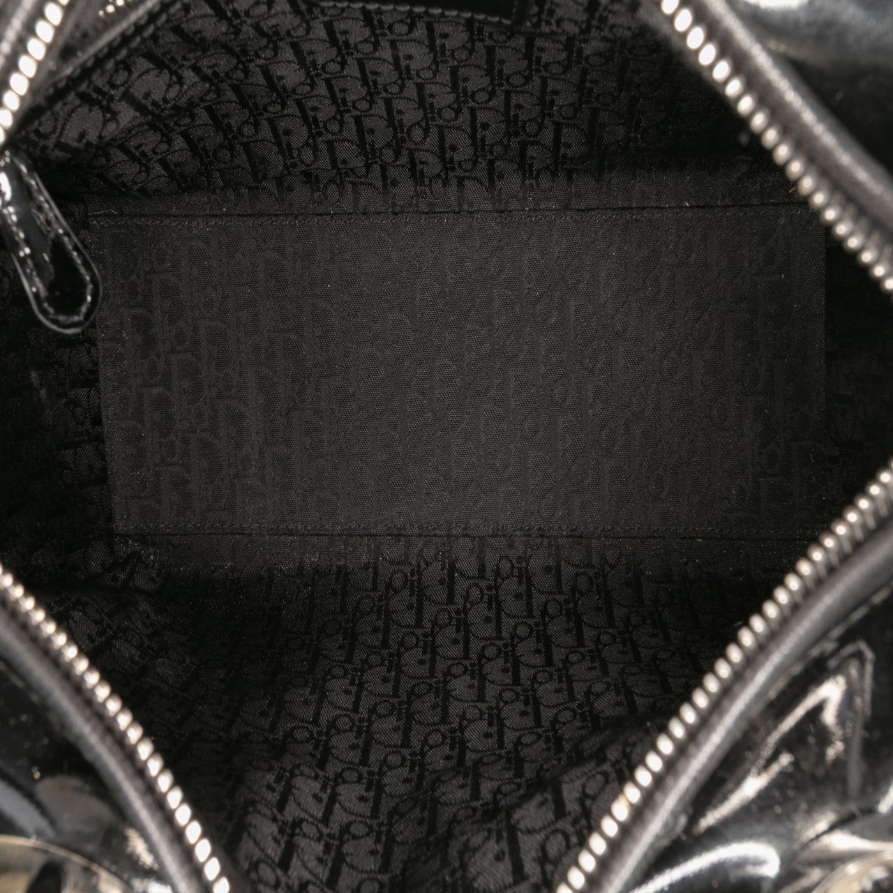 Dior Medium Patent Cannage Lady Dior Zwart