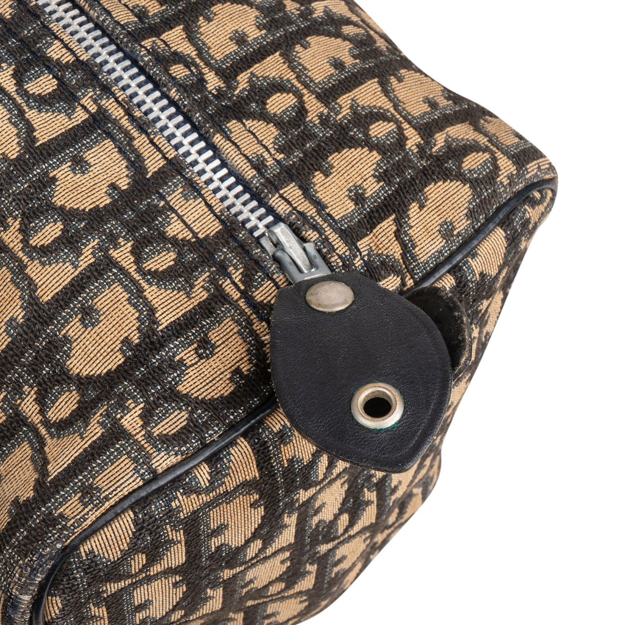 Dior Christian Dior Trotter Monogram Boston 30 Handbag Beige