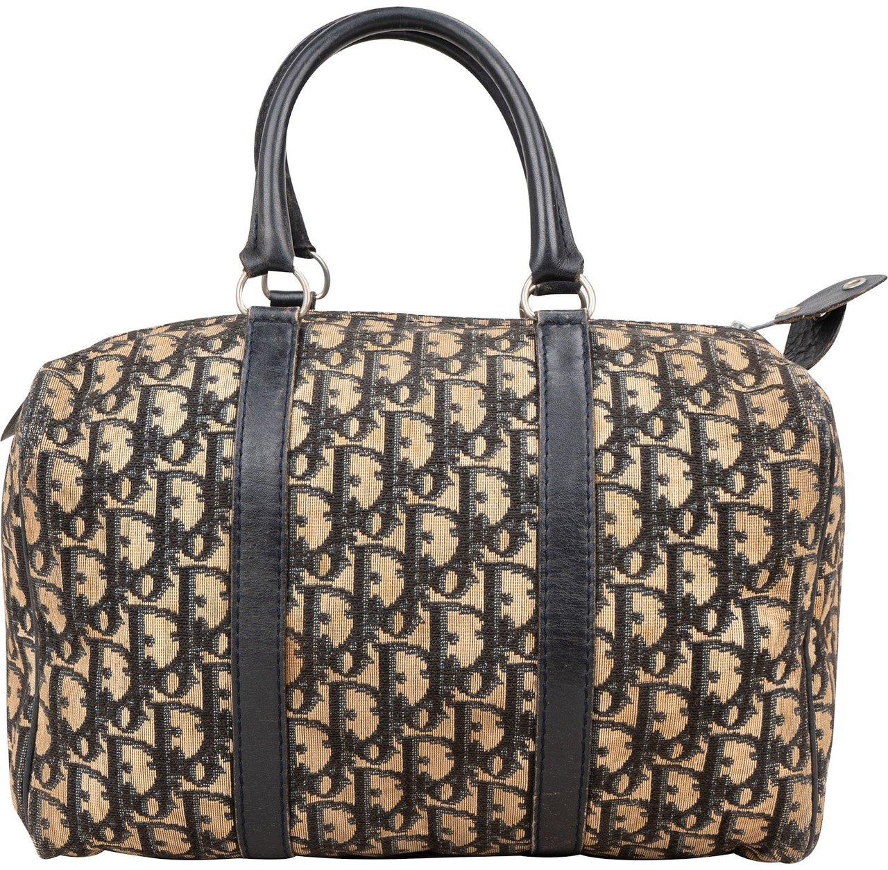 Dior Christian Dior Trotter Monogram Boston 30 Handbag Beige