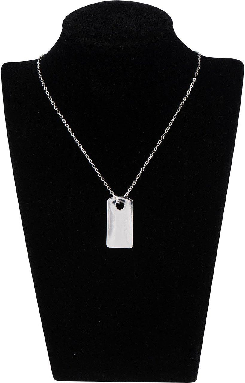 Dior Christian Dior Crystal Dog Tag Necklace Divers