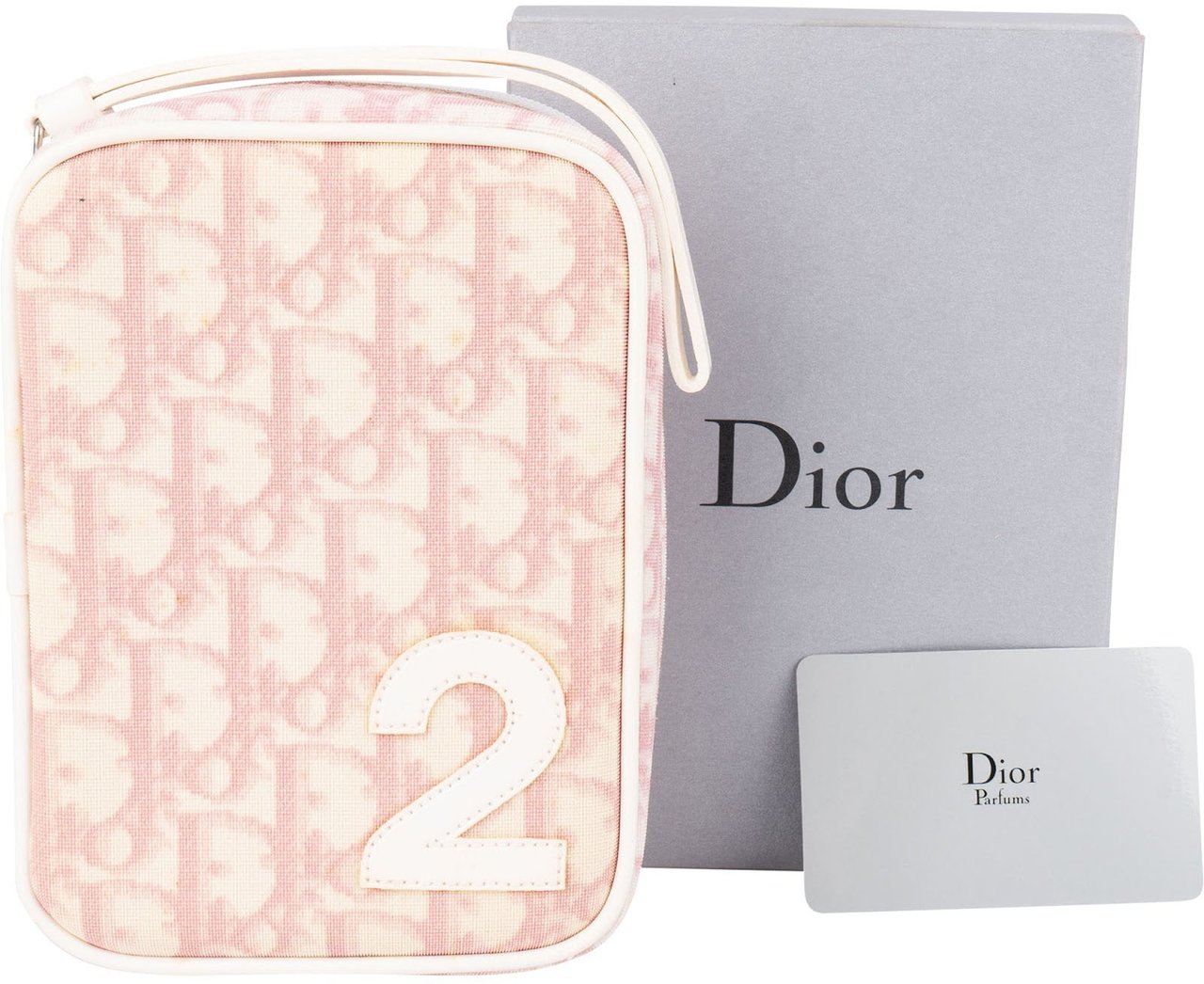 Dior Christian Dior Trotter Monogram No. 2 Pouch Rood