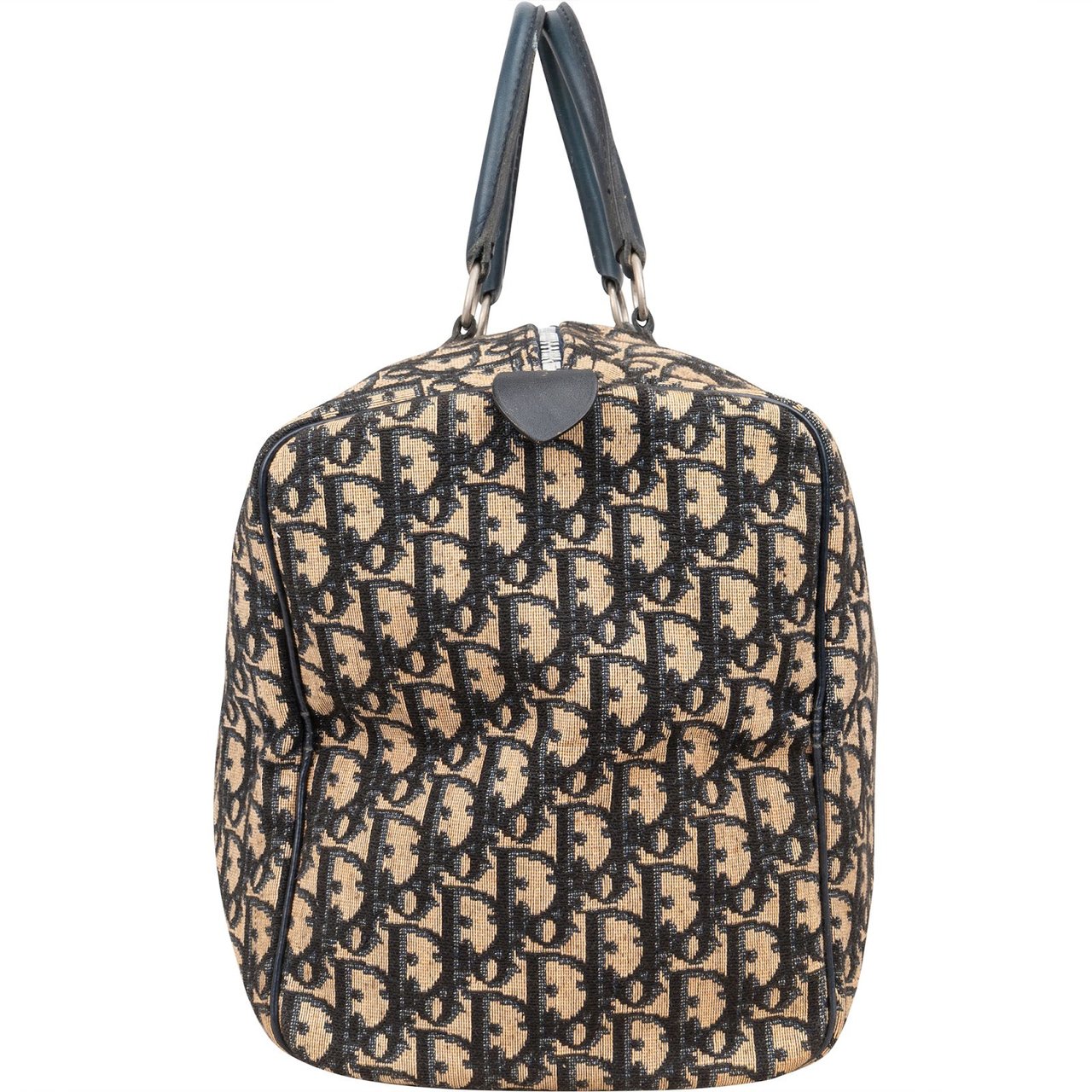 Dior Christian Dior Trotter Monogram Boston 40 Handbag Blauw