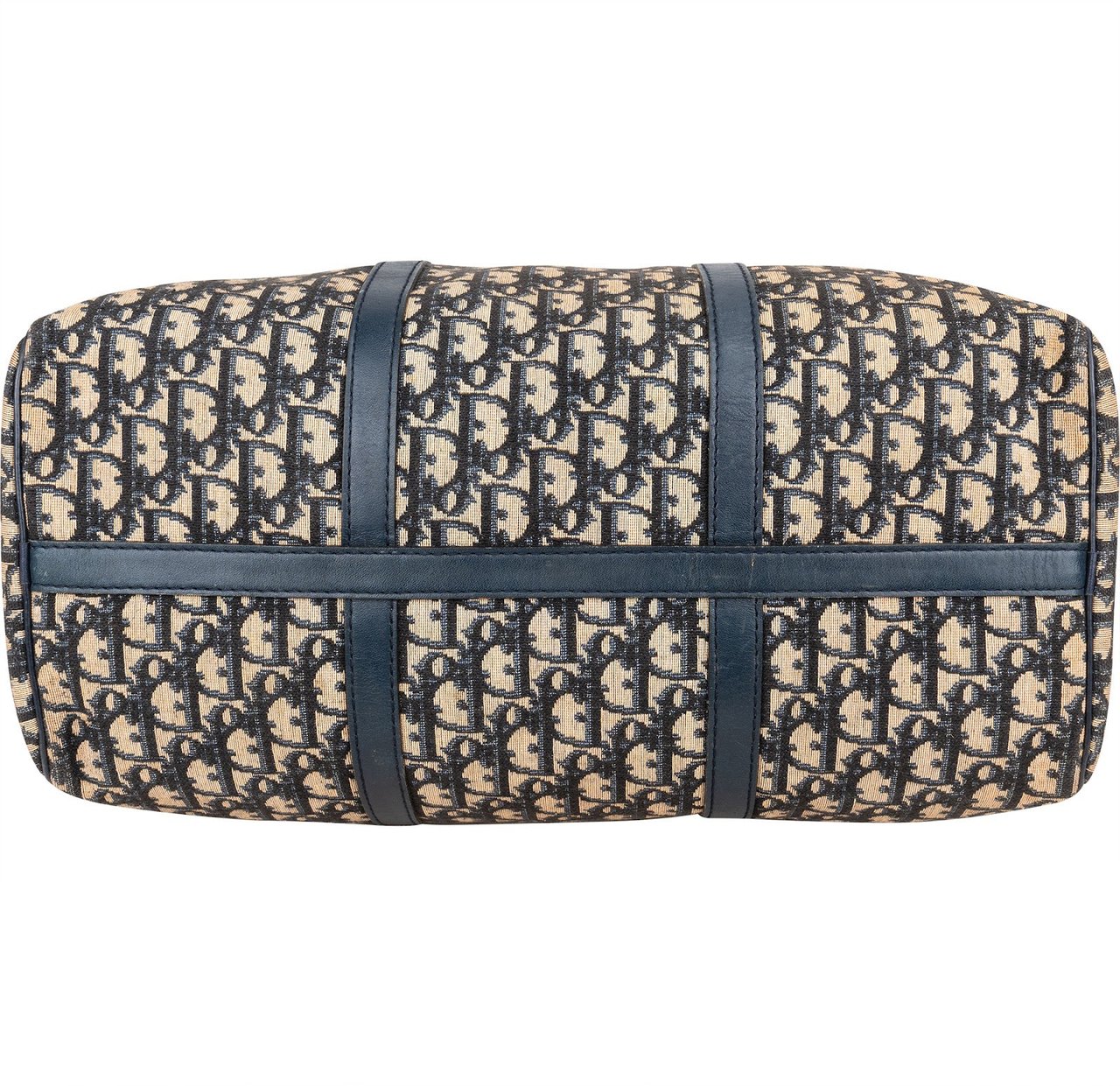 Dior Christian Dior Trotter Monogram Boston 40 Handbag Blauw