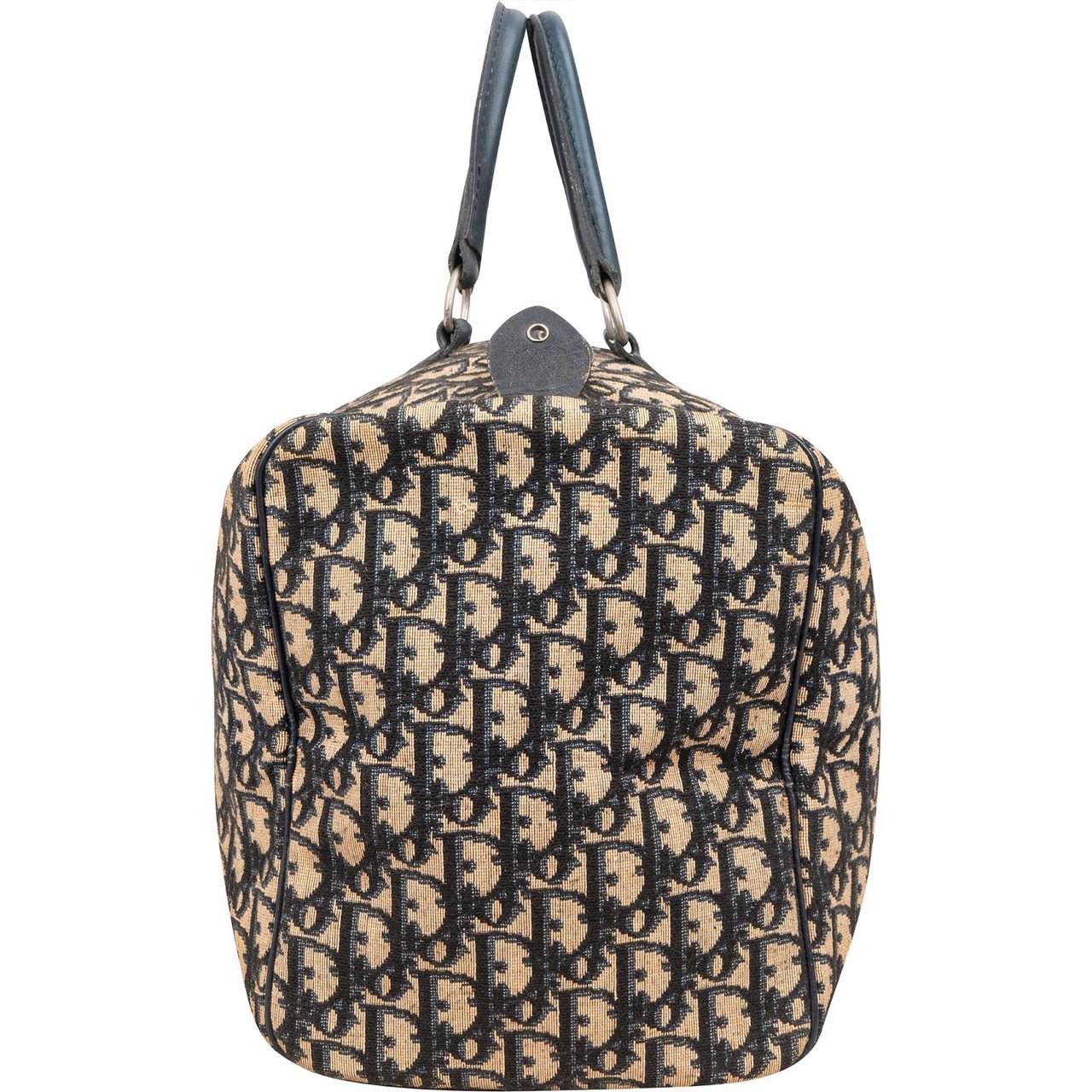 Dior Christian Dior Trotter Monogram Boston 40 Handbag Blauw