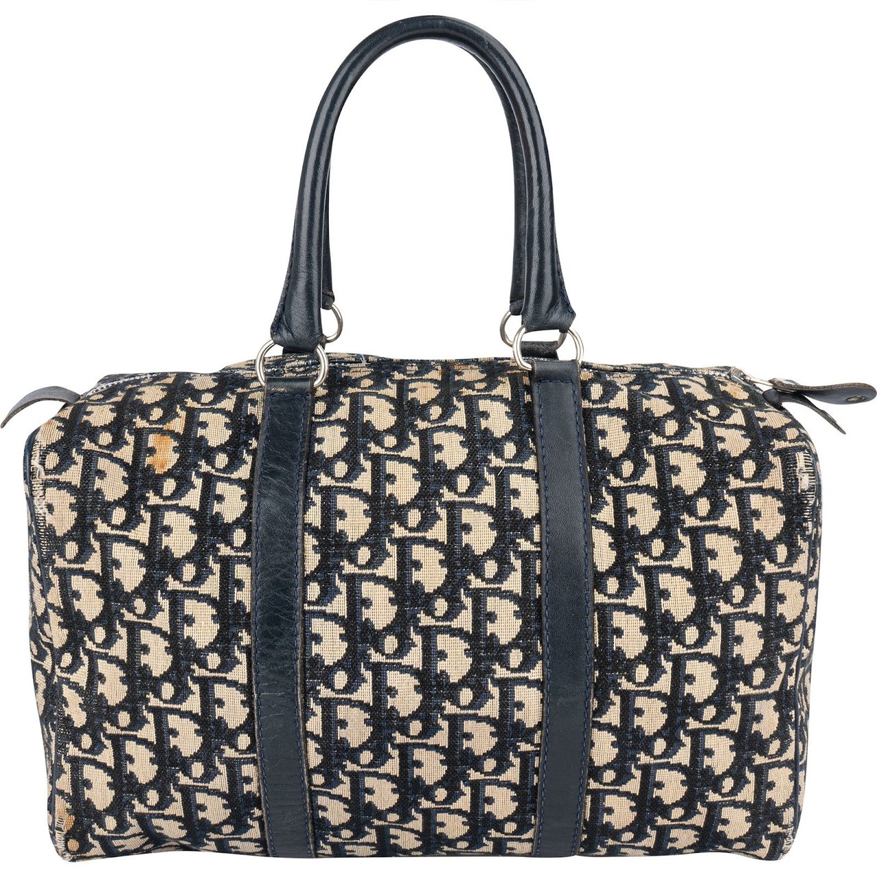 Dior Christian Dior Trotter Monogram Boston 30 Handbag Blauw