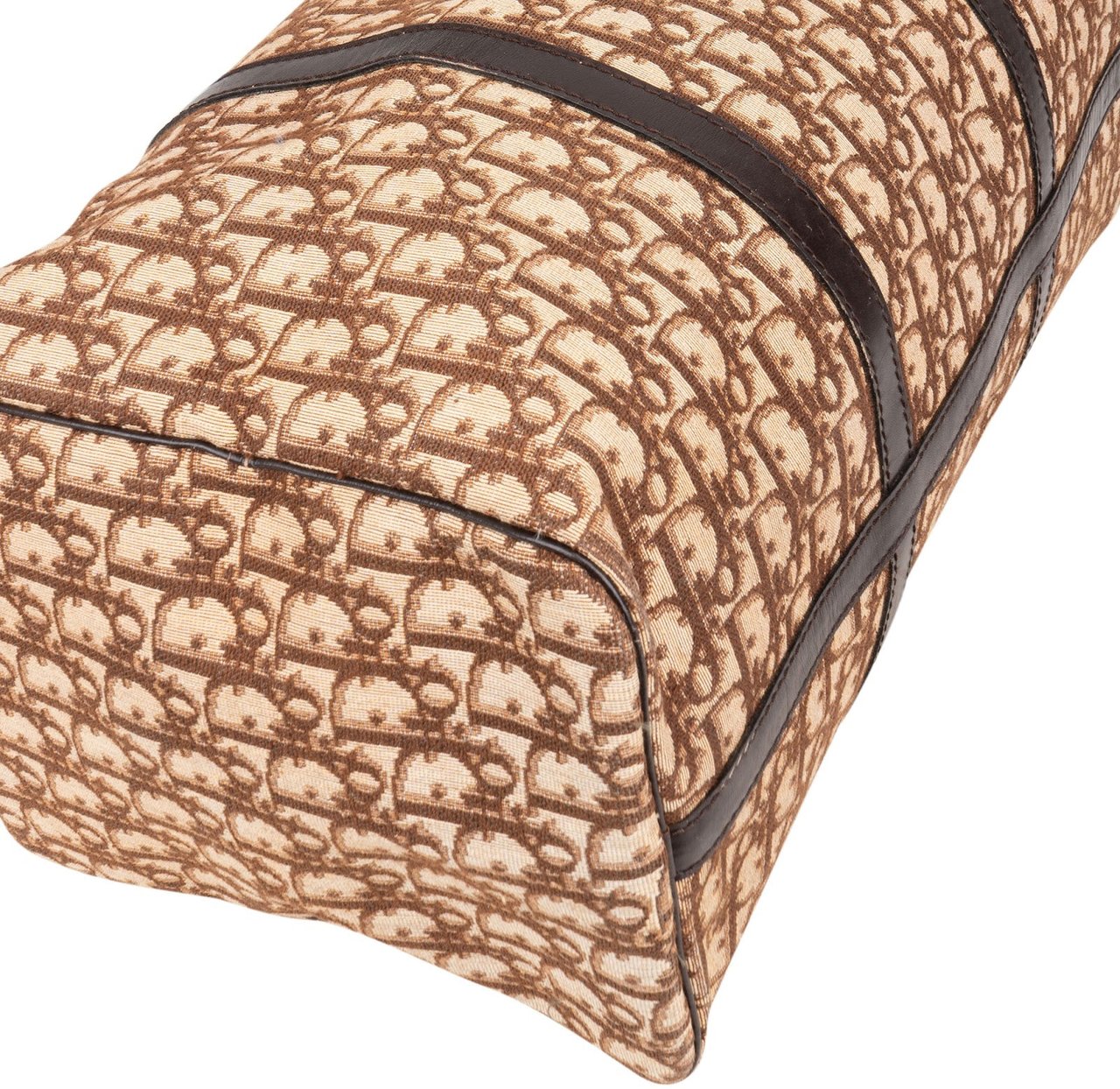 Dior Christian Dior Trotter Monogram Boston 40 Handbag Bruin