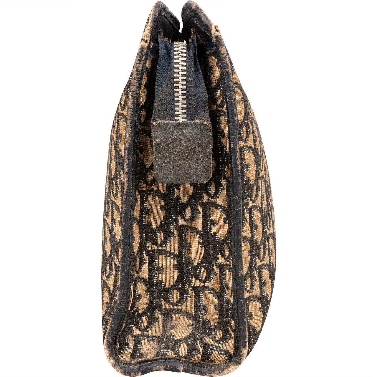 Dior Christian Dior Trotter Monogram Clutch Bruin