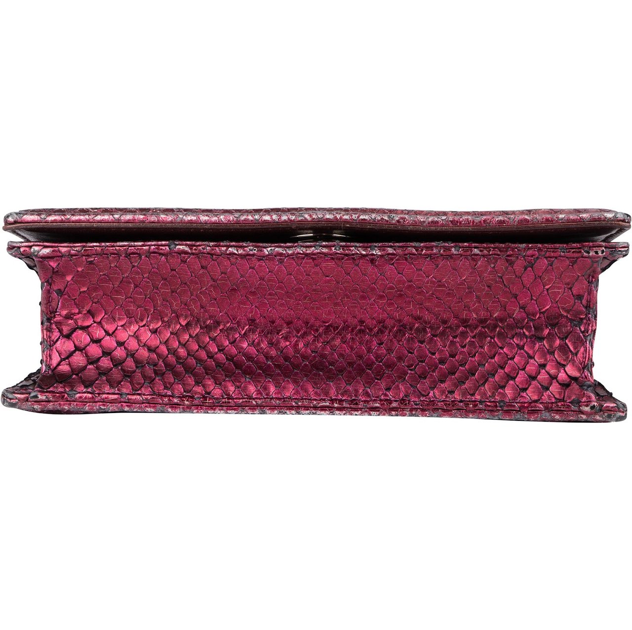 Dior Dior Metallic Python Mini Diorama Crossbody Bag Roze